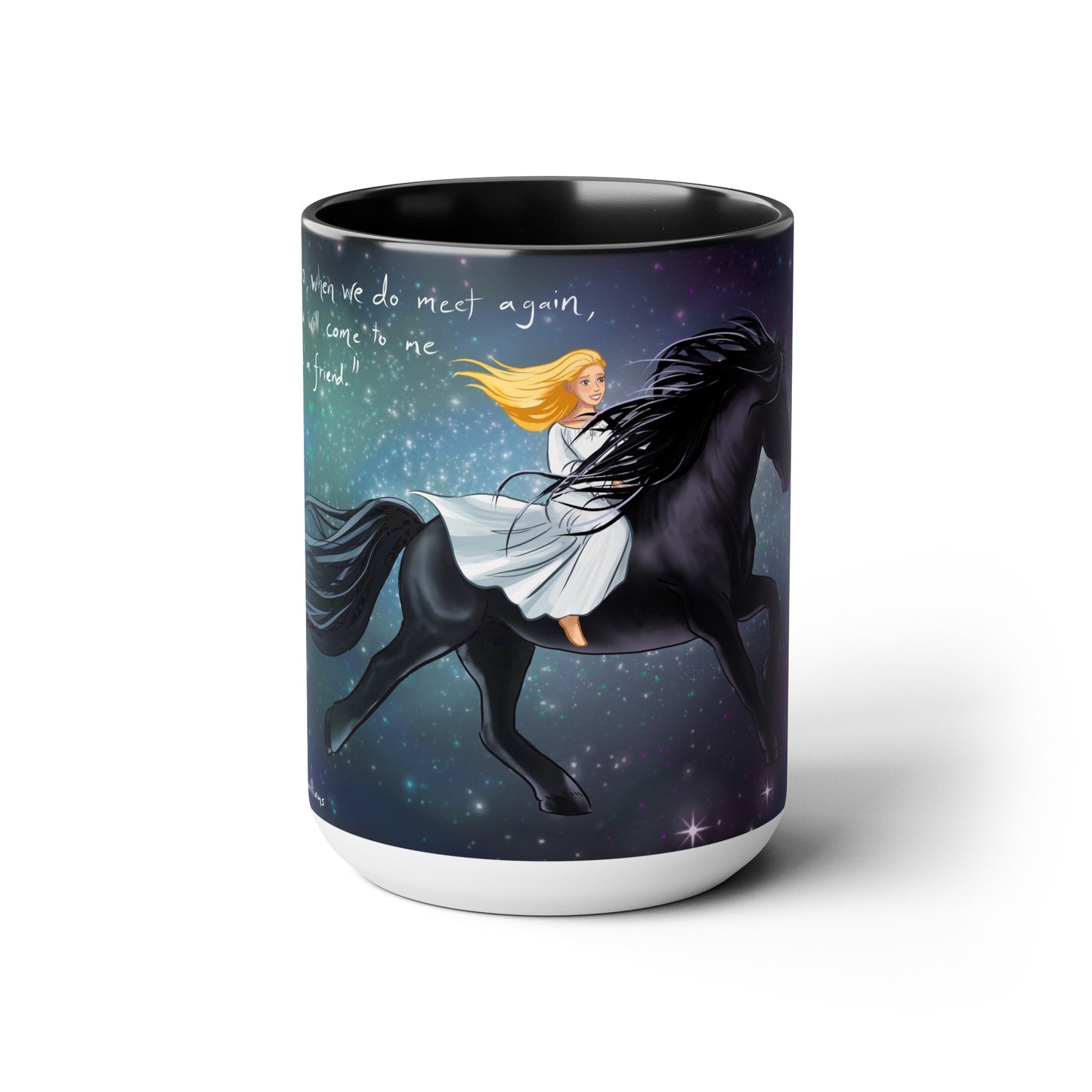 "Night's Journey" Two-Tone Coffee Mug, 15oz