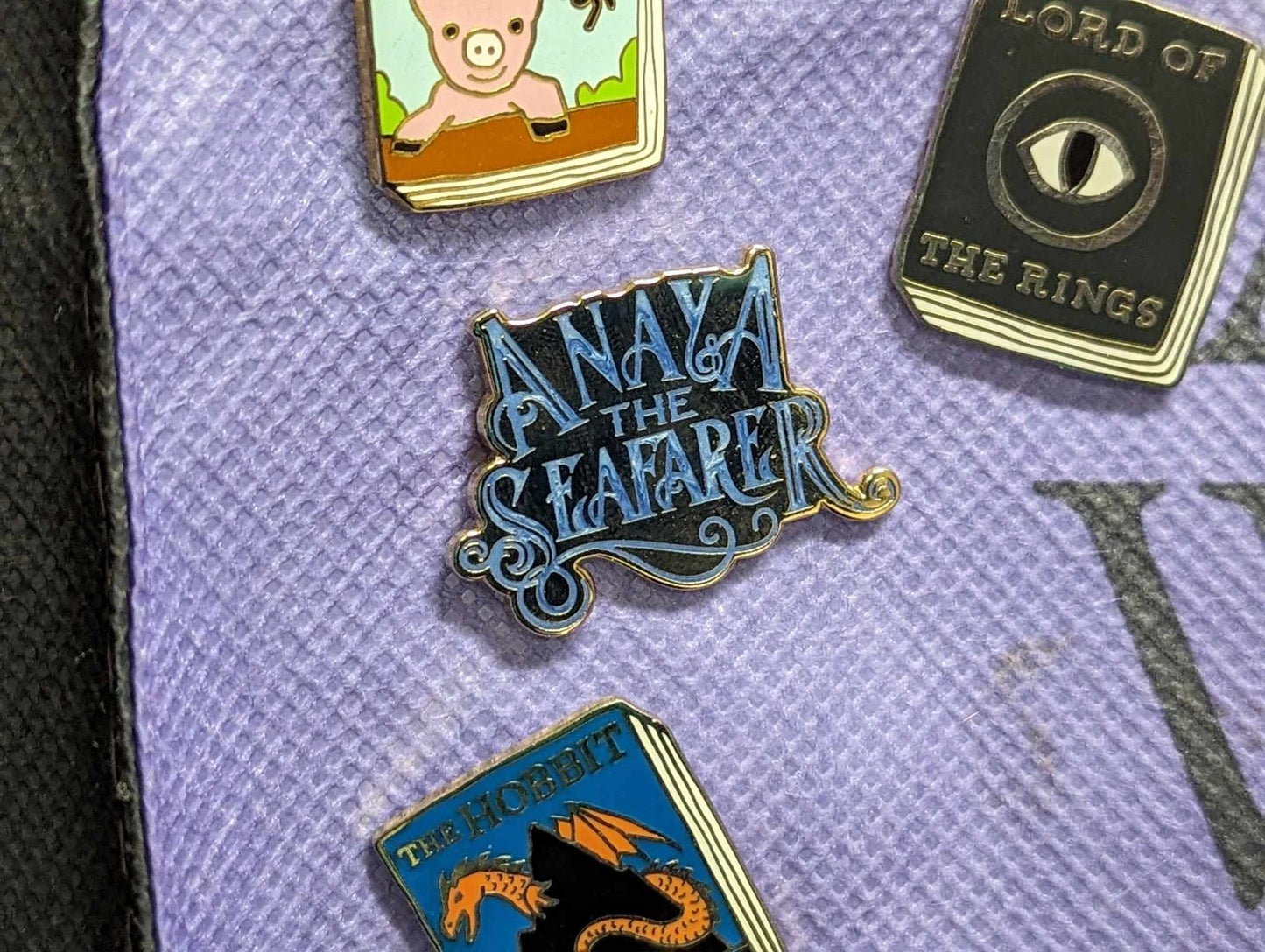 Anaya the Seafarer Logo Enamel Pin