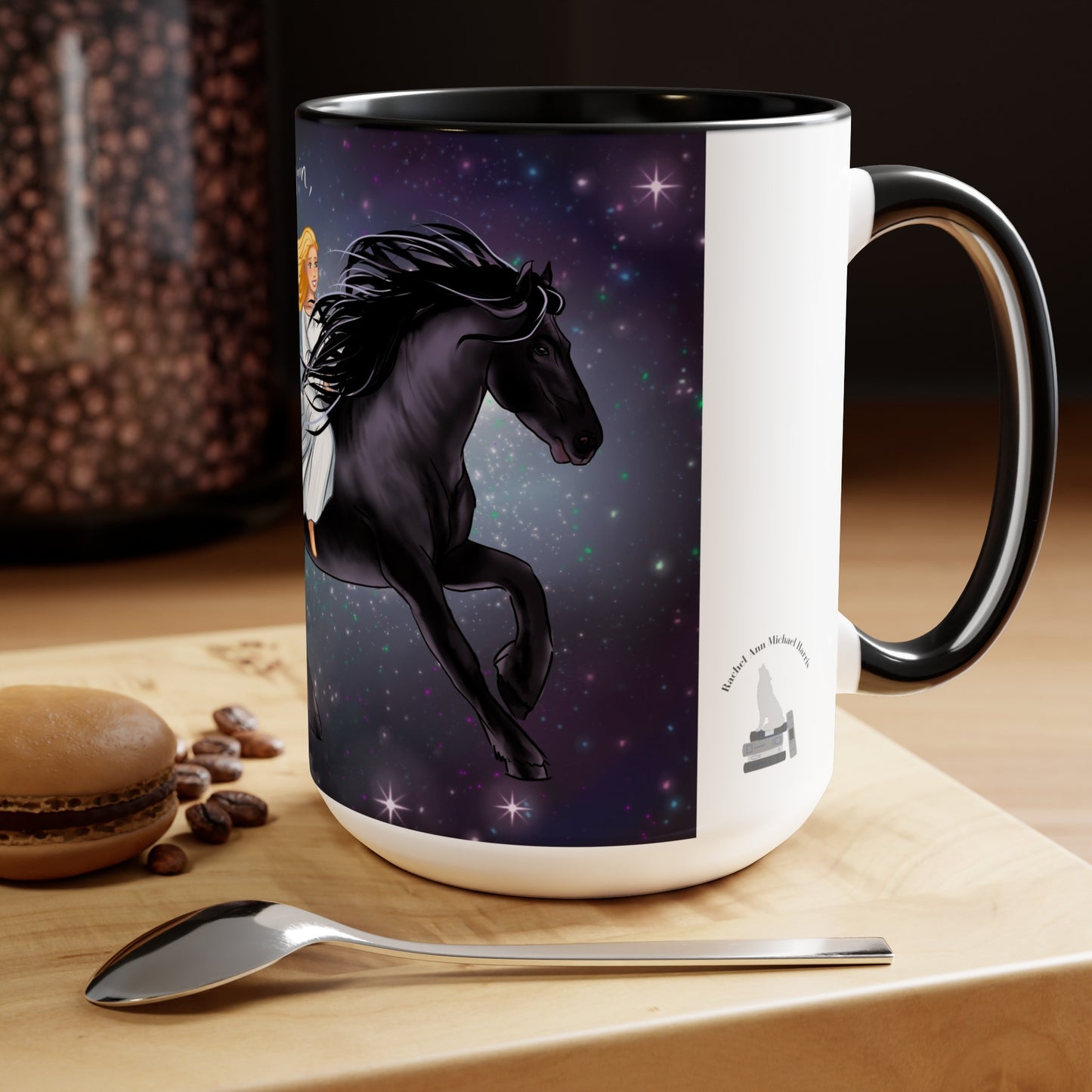 "Night's Journey" Two-Tone Coffee Mug, 15oz