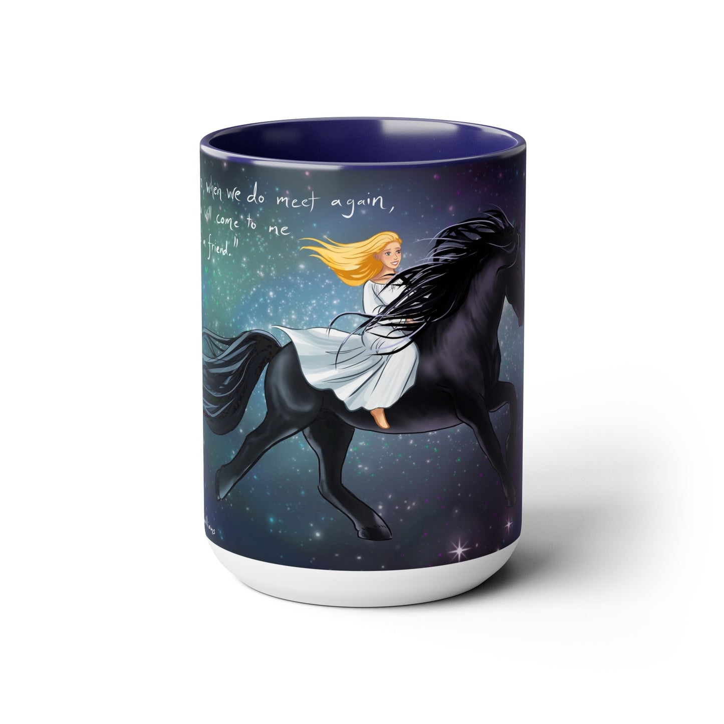 "Night's Journey" Two-Tone Coffee Mug, 15oz